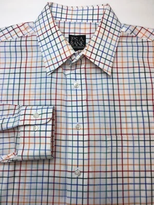 Jos A Bank Traveler’s 系列纽扣前襟男式 L 码定制版型棉  — 第 1/4 张图片