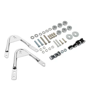 Detachable Two Up Luggage Rack Docking Hardware Kit Fit For 97-08 Harley Touring - Picture 1 of 6