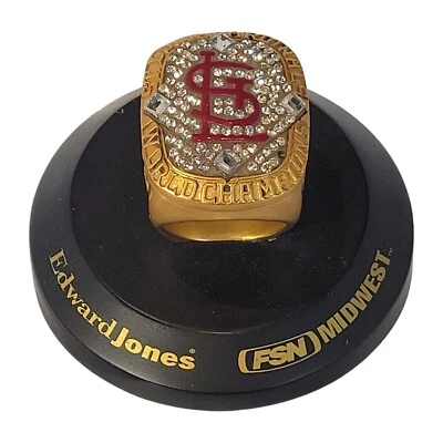 Campeones de la Serie Mundial 2006 Cardenales de San Luis réplica anillo exhibición Foto 1 de 4