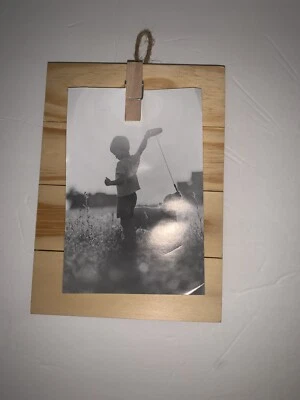 Small Picture Frame 4”x 6” by Studio Decor  Wood Clip Frame - Image 1 of 2