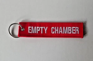 HI VIS RED "EMPTY CHAMBER" CHAMBER FLAG TAG. SAFETY FLAG - Picture 1 of 2