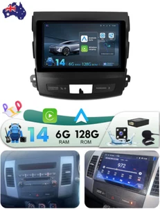 128GB Android 14 Carplay Stereo Radio GPS Navi For Mitsubishi Outlander 2007-12 - Picture 1 of 24
