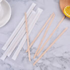 100pcs Disposable stir sticks Natural Wooden tea Coffee Stirrers Cafe Suppl-OY