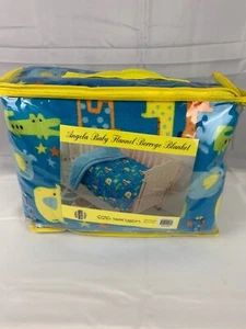Angel Baby Flannel Borrego Animal Blanket - Picture 1 of 5