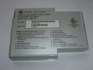 Batterie Original Gateway SQU-203 Solo 400 450 450E Original Akku Neu - Bild 1 von 1