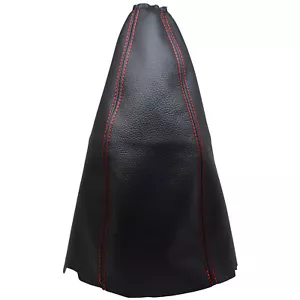 DAEWOO MATIZ (1998-2005) Soufflet Levier De Vitesse 100% Cuir - Couture Rouge - Bild 1 von 1