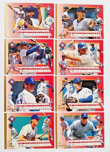 8 baseball cards all and only RANGERS Texas FLEER ULTRA 1994 Unforgettable team - Picture 1 of 4