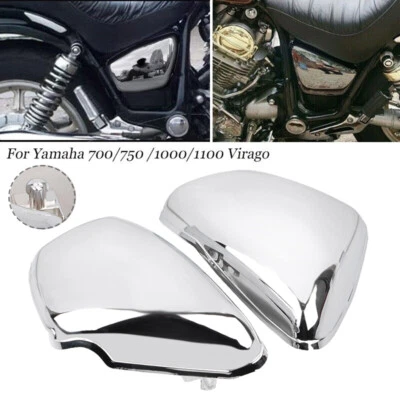 Battery Side Covers For Yamaha 1984-up XV 700 750 1000 1100 Virago Left & Right Foto 1 de 4
