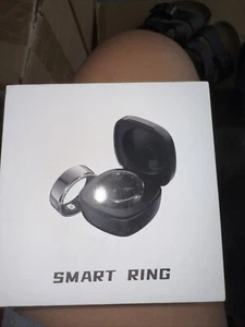 Bluetooth 5.1 Smart Ring Waterproof Health & Fitness Tracker Size 8 w/ Charger - Picture 1 of 3