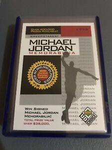 Michael Jordan MEMORABILIA SWEEPSTAKES