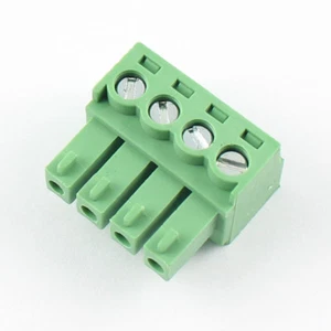 100Pcs Plugs 3.5mm Pitch 4 Pin Way Right Angle Screw Terminal Block Connector - Picture 1 of 5