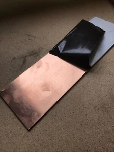 copper sheet / plate 330x100x3mm - Picture 1 of 6