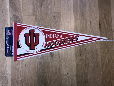 Indiana Hoosiers Vintage Felt Pennant, 12" x 30", Big 10 NCAA Cover