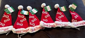 6 Signature Select Holiday Christmas Ajustable Hat For Dogs-Good Doggie NEW - Imagen 1 de 5