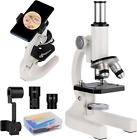 Microscope, 200x-5000x Compound Biological Microscopes With Microscope Slides 6x