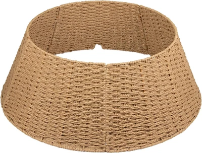 Christmas Tree Collar Rattan Xmas Tree Skirt for Artificial Trees 28" Handcrafte - Image 1 of 4