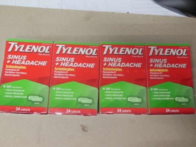 (2) Tylenol Senos para Adultos + Dolor de Cabeza 48 Fichas Día EXP 6/2026 Envío Gratis Foto 1 de 1