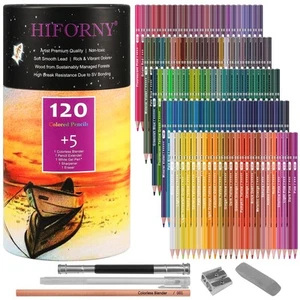 Confezione 125 Matite Colorate Set Per Colorare Adulti,120 Colori Colorazione - Foto 1 di 5