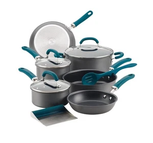 Rachael Ray Create Delicious 11-teiliges antihaftbeschichtetes harteloxiertes Induktionskochgeschirr-Set - Bild 1 von 3