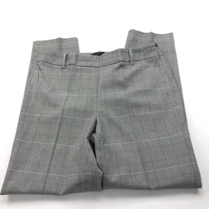 Talbots Chatham 6 (Fit 31W 28L) Side Zip Mid Rise Glen Plaid Dress Pants Gray - Picture 1 of 11