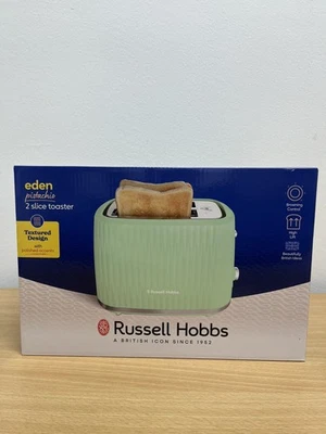 Russell Hobbs Eden 2 Slice Toaster - Pistachio - Image 1 of 3