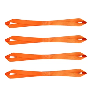 4 Pack 1" x 18" Soft Loop Tie Down Strap Motorcycle Dirt-Bike ATV UTV 800lbs WLL - Bild 1 von 7