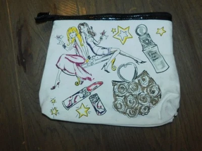 Bolsa de maquiagem Brighton forrada com zíper maior top cosméticos - Imagem 1 de 2