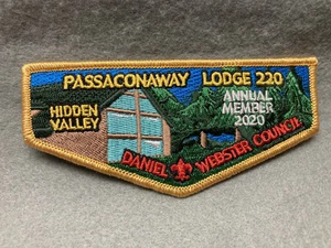(jab-43) Boy Scouts - WWW - Passaconaway Lodge 220 - 2020 annuale membro flap - Foto 1 di 2