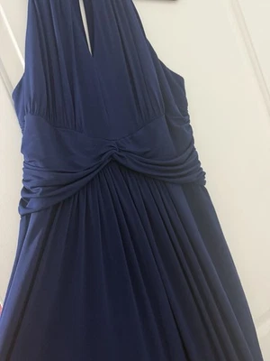 Long Navy Evening/bridesmaids Dress Size 14 Issa London - Image 1 of 4