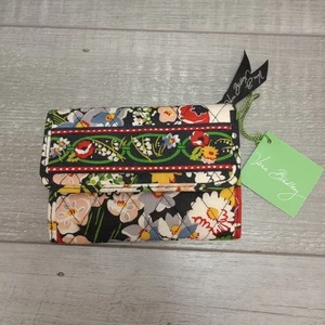 Vera Bradley Euro Wallet POPPY FIELDS New with Tags Tri-Fold - Picture 1 of 13