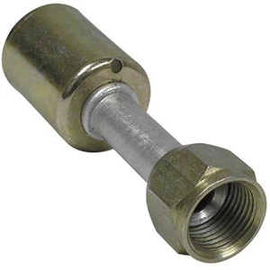 A/C FITTING,BEADLOCK CRIMP ON,FEMALE FLARE STRAIGHT #12 NUT, #12 HOSE 35B1104 - Foto 1 di 1