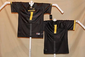 MISSOURI TIGERS Nike #1 FOOTBALL JERSEY Youth Large $50 retail NWT black - Picture 1 of 1