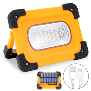 Portable LED Solar Work Lights Flood Light 9000mAh Power Bank with Magnetic 60W - Picture 1 of 12