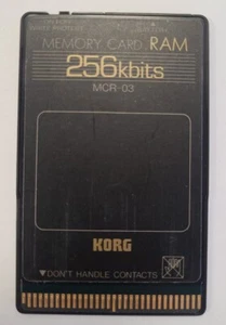 KORG MCR-03 256kbits RAM Memory Card Synthesizer Untested See Description - Picture 1 of 2