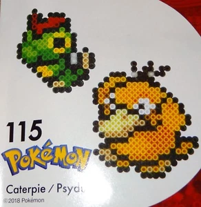 Caterpie Psyduck Pokemon Nanobeads Mini-Sized Fuse Beads Kawada 115 - Picture 1 of 5