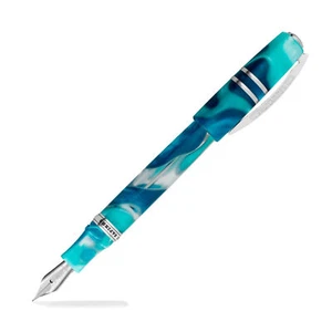 Visconti Homo Sapiens Fountain Pen in Blue Lagoon - Broad Point - NEW in Box - Picture 1 of 2