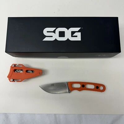 SOG Ether FX 3.25 In Blade Skeletonized Handle Hunting Hiking Survival Knife - Image 1 of 4
