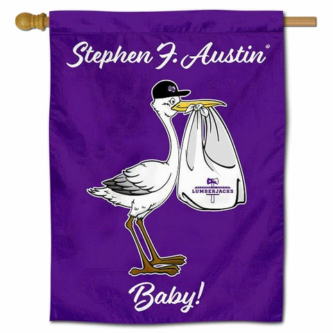 Stephen F. Austin University New Baby Gift Decorative House Flag Cover