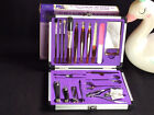 Manicure pedicure tools and make up brushes set with case and box,Nail cutters