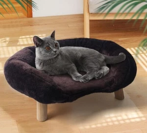 Light-Weight Elevated Cat Sofa Bed (Brown) - Picture 1 of 6