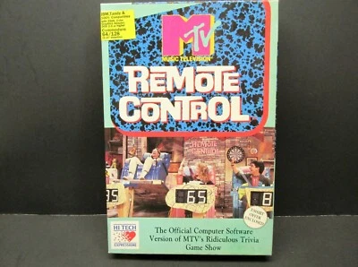 MTV's REMOTE CONTROL, Commodore 64 / 128, Disks, HI TECH, 1989, CIB, Never Used - Image 1 of 4