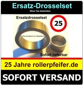 Mofadrossel Peugeot Speedfight 4 IV Ersatz Distanzring u. Vergaserdrossel Mofa - Picture 1 of 3