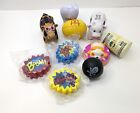 Lot of 10 Squeeze Stress Foam Toys Balls Cows Poison skull Tooth Football Money