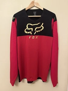 Fox Flexair Men's Long Sleeve Jersey XL Red Black - Picture 1 of 10