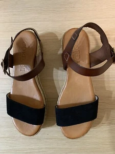 Cordani Women’s Sandal, Leather Upper, Jute Wedge, Sz EU5/US5, Brand New - Picture 1 of 8