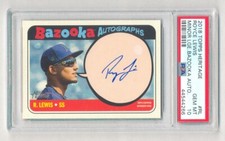 ROYCE LEWIS 2018 TOPPS HERITAGE MINOR LEAGUE BAZOOKA AUTO AUTOGRAPH RC #4/50