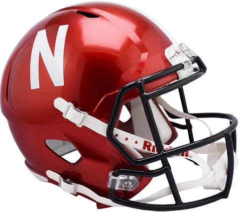 Nebraska Huskers Unsigned  FLASH Alternate Revolution  Replica Football Helmet Cover