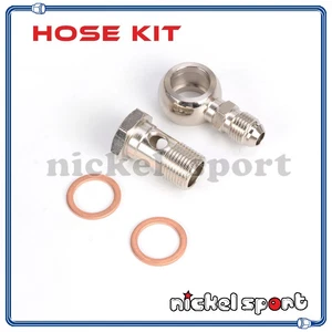 Kit de pernos de banjo de agua M18 x 1,5 mm 6AN AN6 Garrett T04B T04E GT40 GT42 GT45 Turbo - Imagen 1 de 1