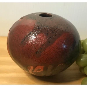 #1053 Mid Century Vintage Studiokeramik signiert Keramik Vase SAMEN Topf ART C Heed - Bild 1 von 6