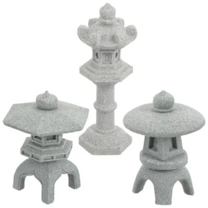 Resin Miniature Pagoda Figurine Yard Pagoda Lantern Bonsai Pagoda Lantern - Picture 1 of 12